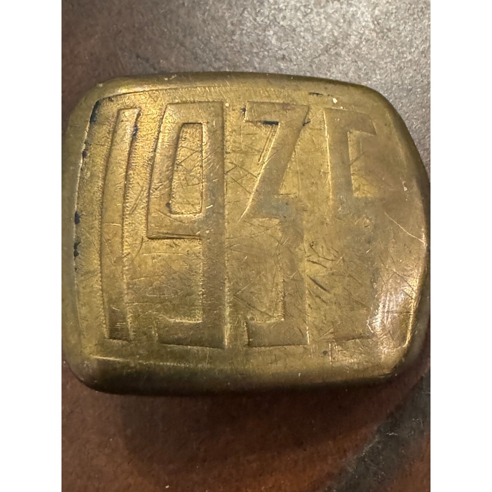Vintage Hickok 1935 Scroll Buckle Gold Tone